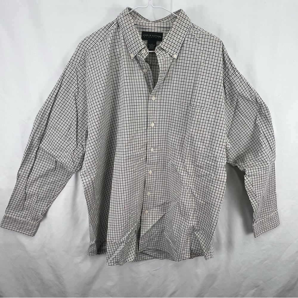 Croft and Barrow - Men’s dress Shirt - Large Tall (LT) - Brown Plaid